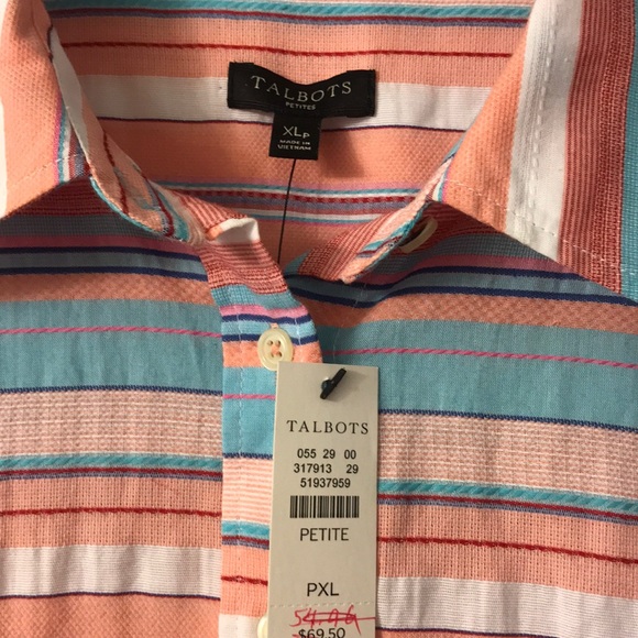 Stripped light weight button down shirt - Picture 2 of 4